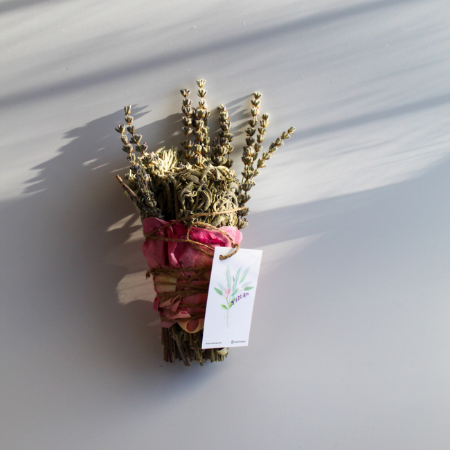 Relaxing & Calming Rose-Lavender & White Sage Incense
