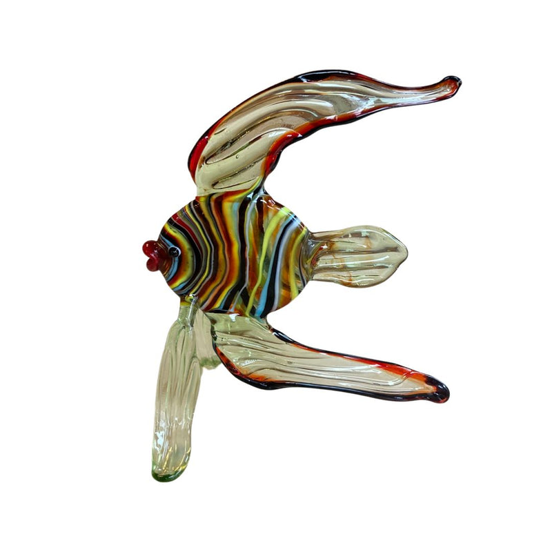 Angel Fish Handmade Murano Decorative Trinket - Green