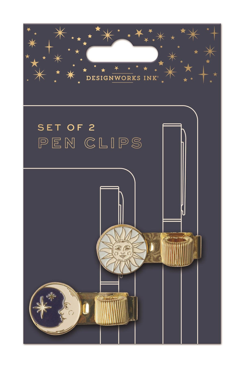 DesignWorks Ink Pen Clip - Celestial Set of 2