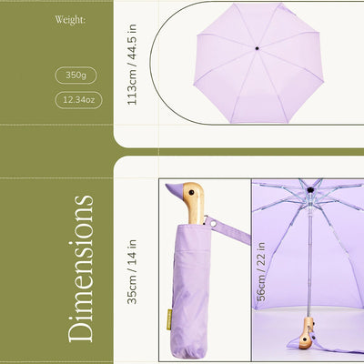 Orijinal Duckhead Duck Kompakt Şemsiye -Lila