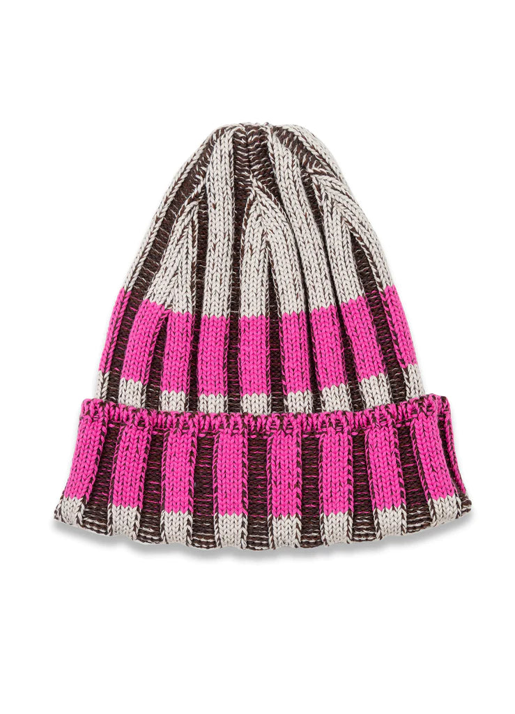 Stripes Cotton Knitted Beanie