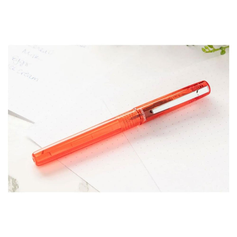 Platinum Prefounte Fountain Pen Vermillion Orange