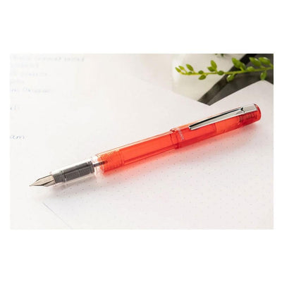 Platinum Prefounte Fountain Pen Vermillion Orange