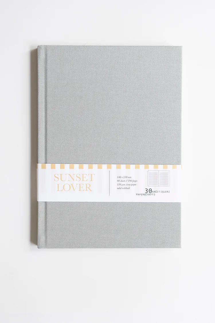 Sunset Lover • Lined Hardcover Notebook