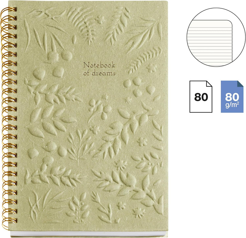 Miquelrius A5 Botanica Mallorca - Notebook of Dreams Lined Notebook