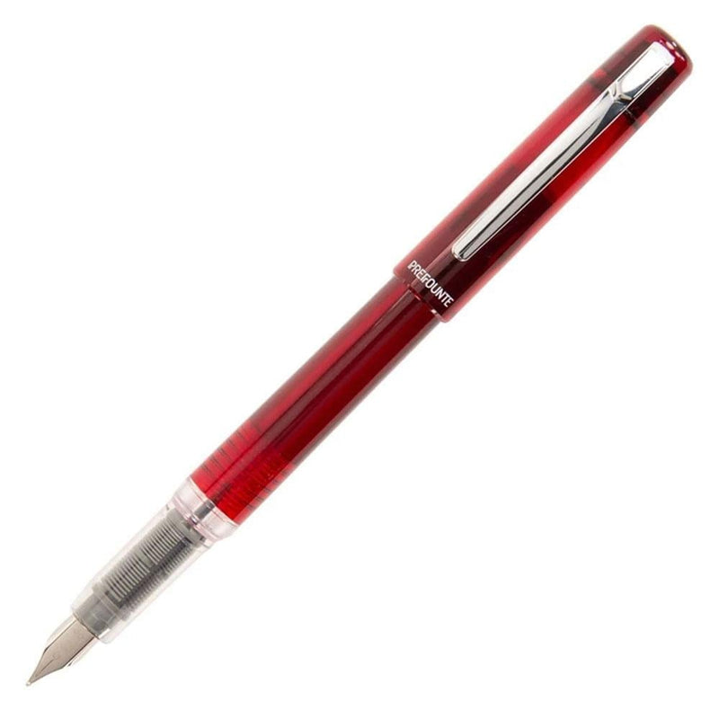 Platinum Prefounte Fountain Pen Crimson Red