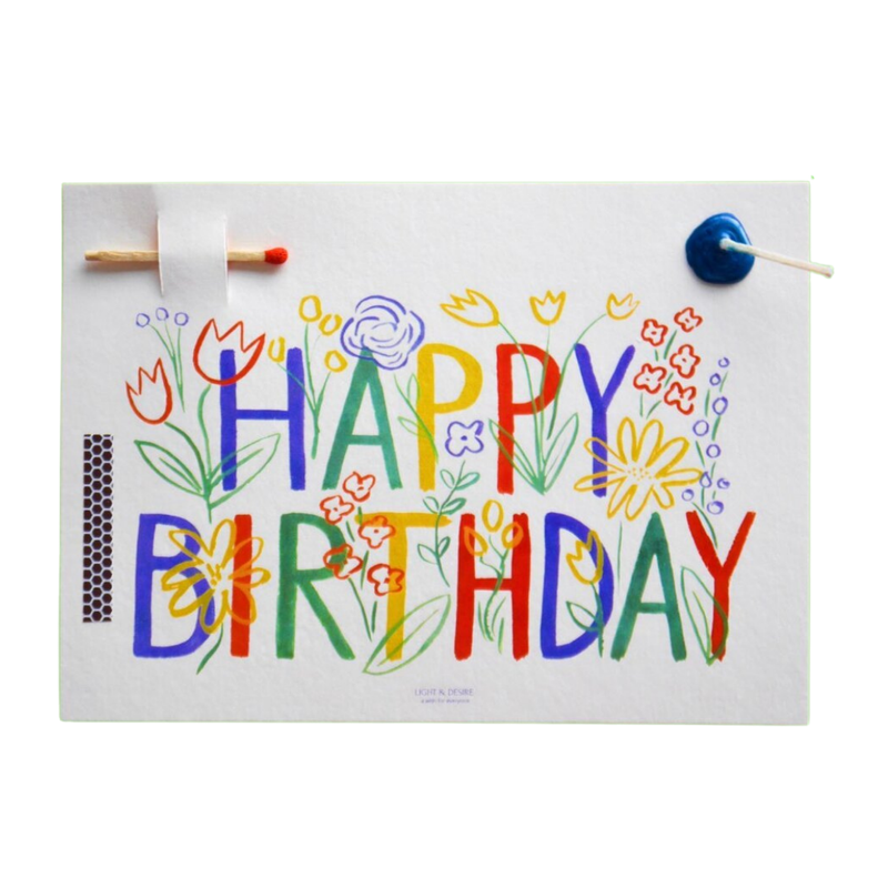 “Happy Birthday” Wish Card