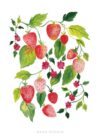 Berries Art Print