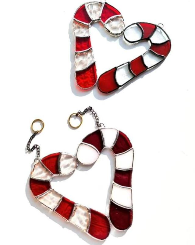 Candy Cane Stained Glass
