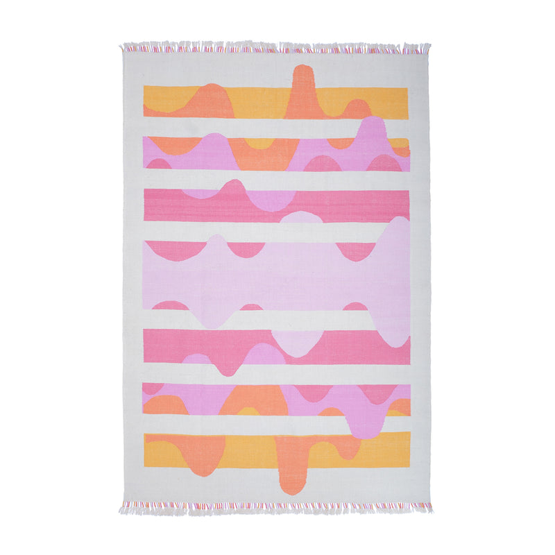 Pembe Division El Dokuma Kilim