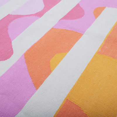Pembe Division El Dokuma Kilim