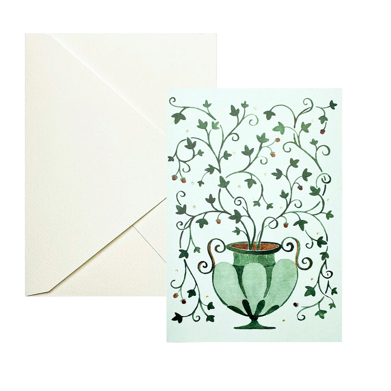Vase Greeting Card