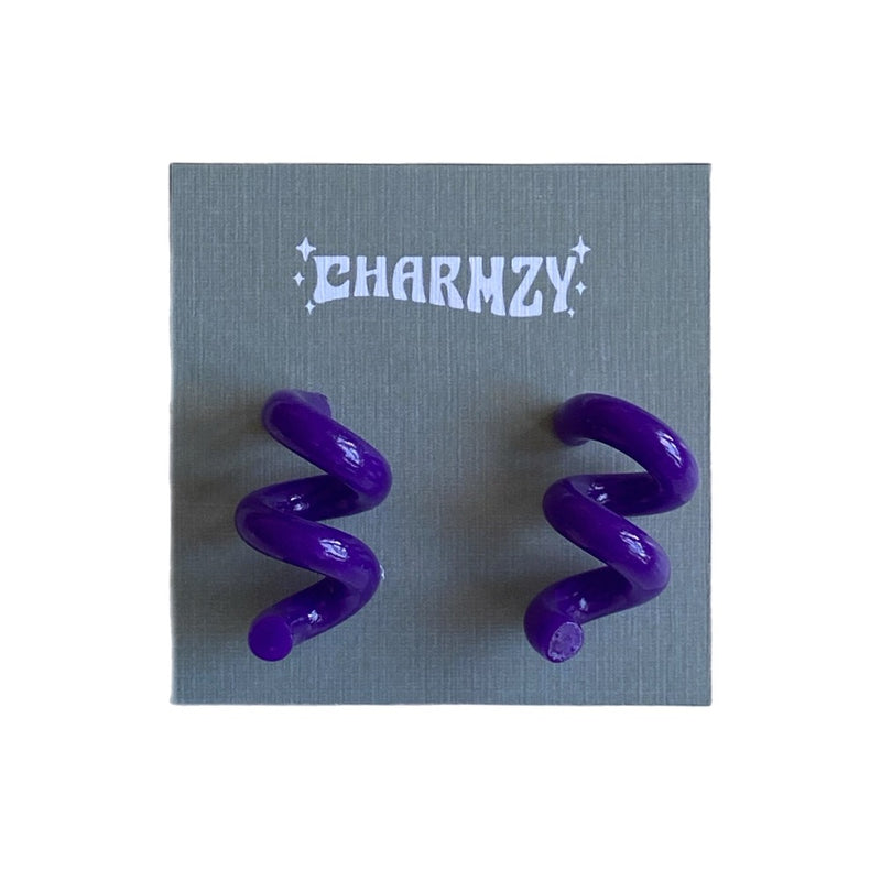 Curly Clay Earring