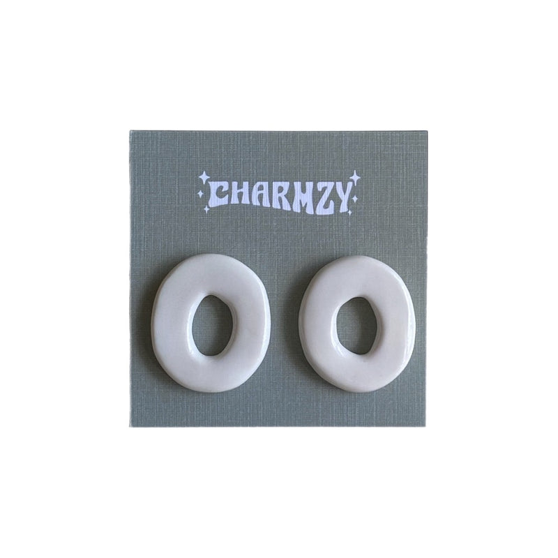 Bagel Clay Earring