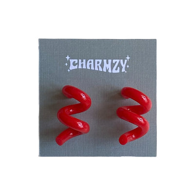Curly Clay Earring