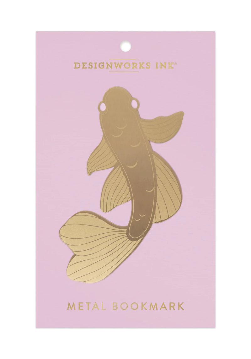 DesignWorks Jumbo Metal Bookmark Koi Fish