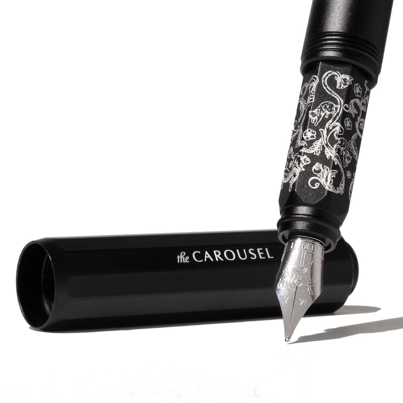 Ferris Wheel Press Aluminum Carousel Fountain Pen - Bearrington Black
