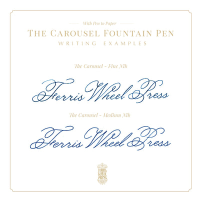 Ferris Wheel Press Aluminum Carousel Fountain Pen - Plaited Gold Tress
