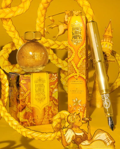 Ferris Wheel Press Aluminum Carousel Fountain Pen - Plaited Gold Tress
