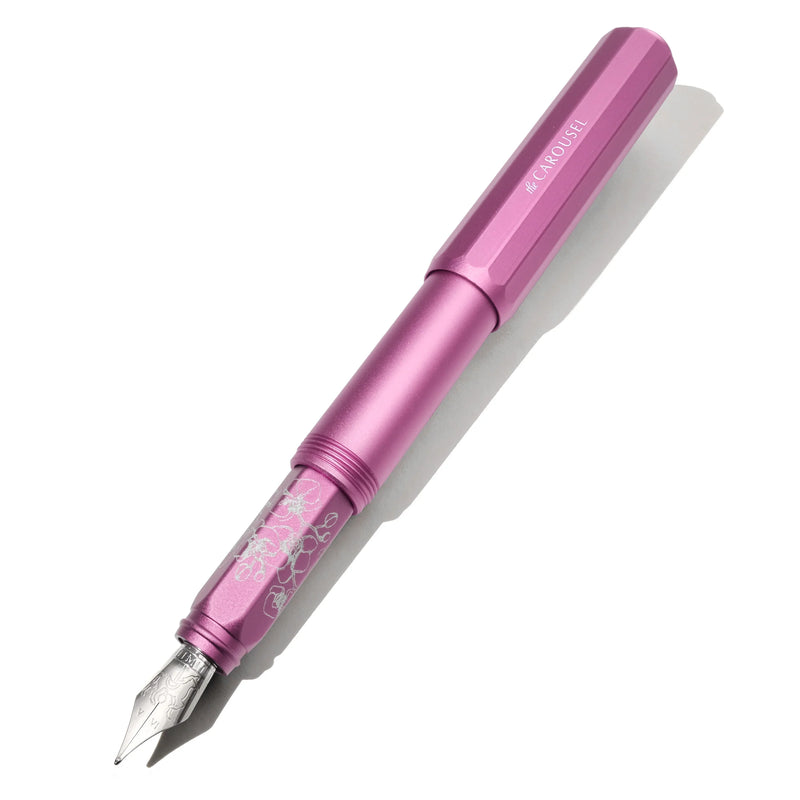 Ferris Wheel Press Fête Chinoise | Aluminum Carousel Fountain Pen - Serpentine Blooms