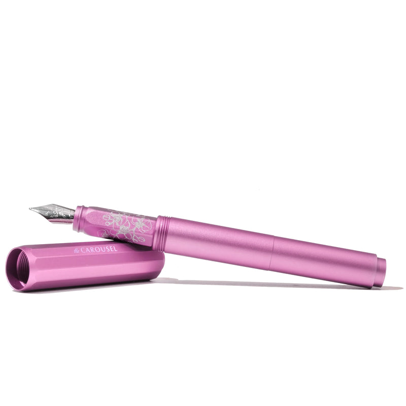 Ferris Wheel Press Fête Chinoise | Aluminum Carousel Fountain Pen - Serpentine Blooms