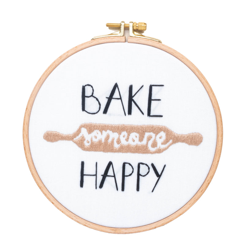 Bake Someone Happy Nakış Kasnak Pano