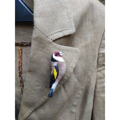 Goldfinch Brooch