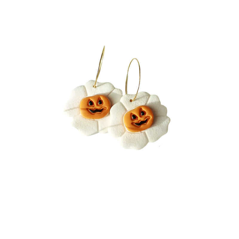 Pumpkin Flower Earring