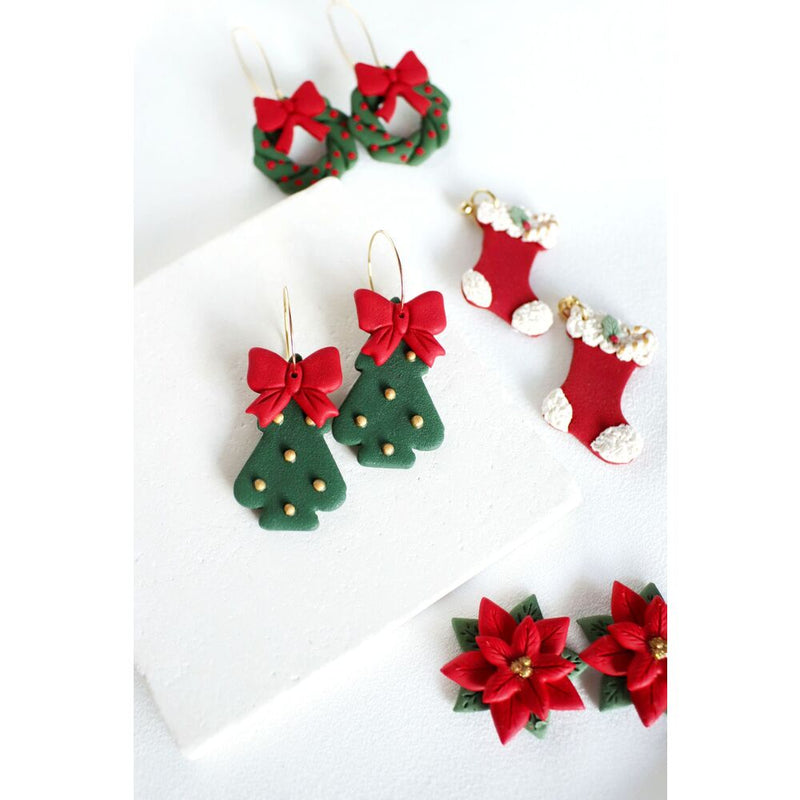 Ribbon Pine Earring