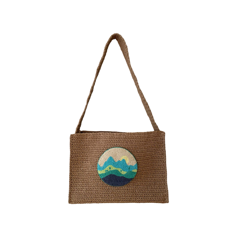 Landscape Themed Punch Embroidered Bag
