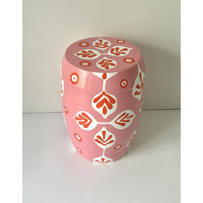 Patterned Pink Ceramic Coffee Table