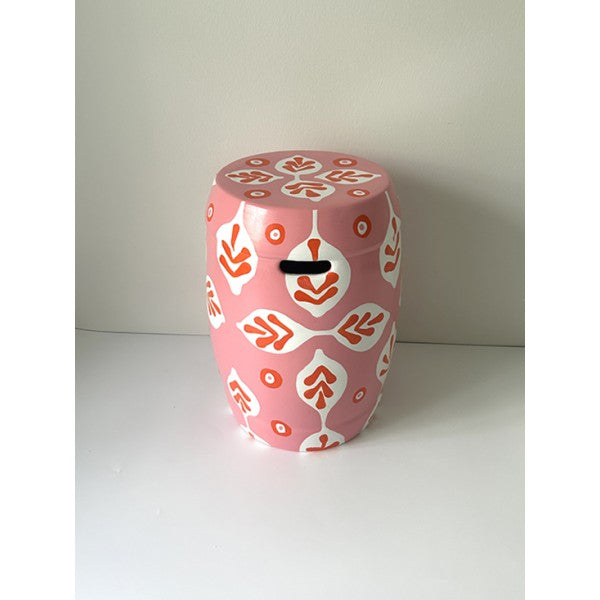 Patterned Pink Ceramic Coffee Table