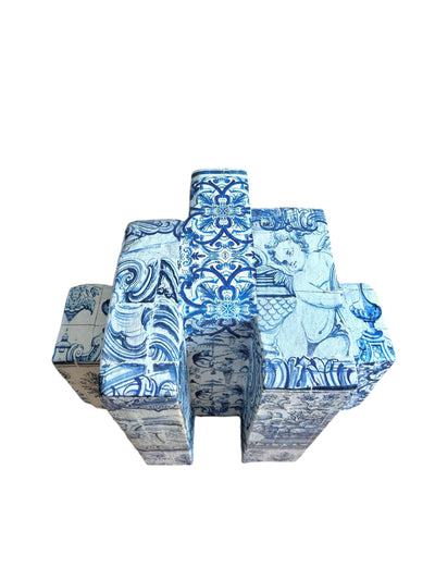 Dicas Blue Ceramic Coffee Table