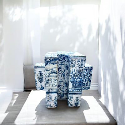 Dicas Blue Ceramic Coffee Table