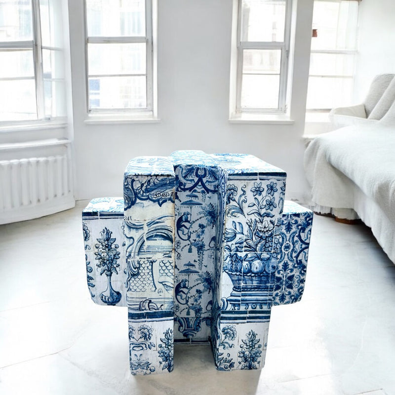 Dicas Blue Ceramic Coffee Table