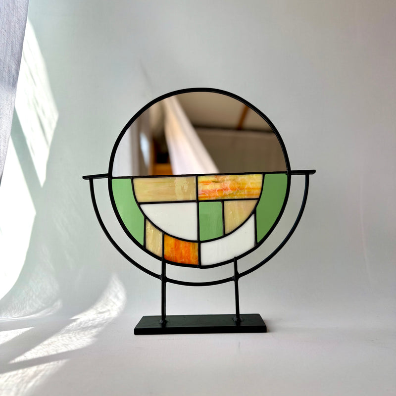 Grass Stained Glass Mirror