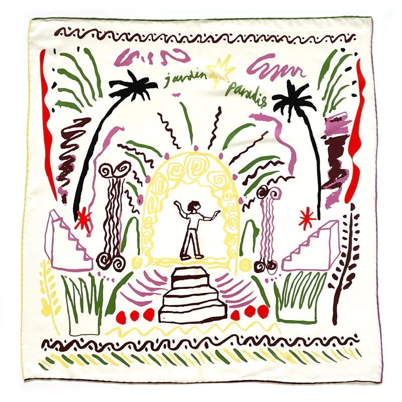 Jardin Paradis Silk Scarf