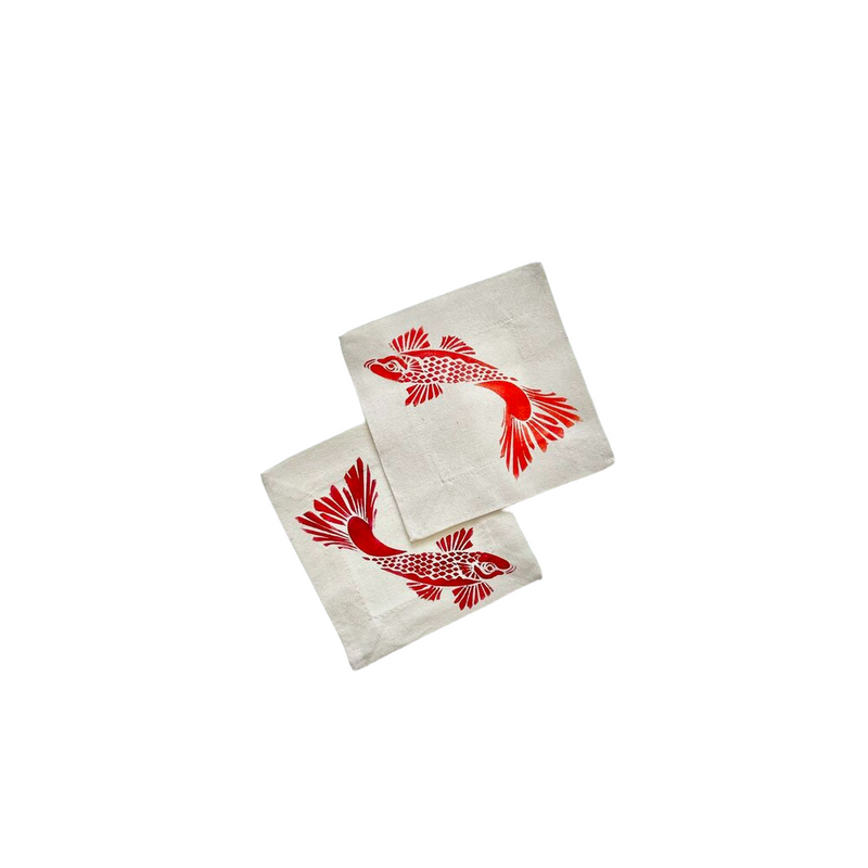 Koi Fish Cocktail Napkin