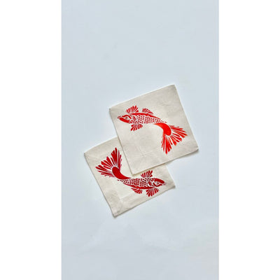 Koi Fish Cocktail Napkin