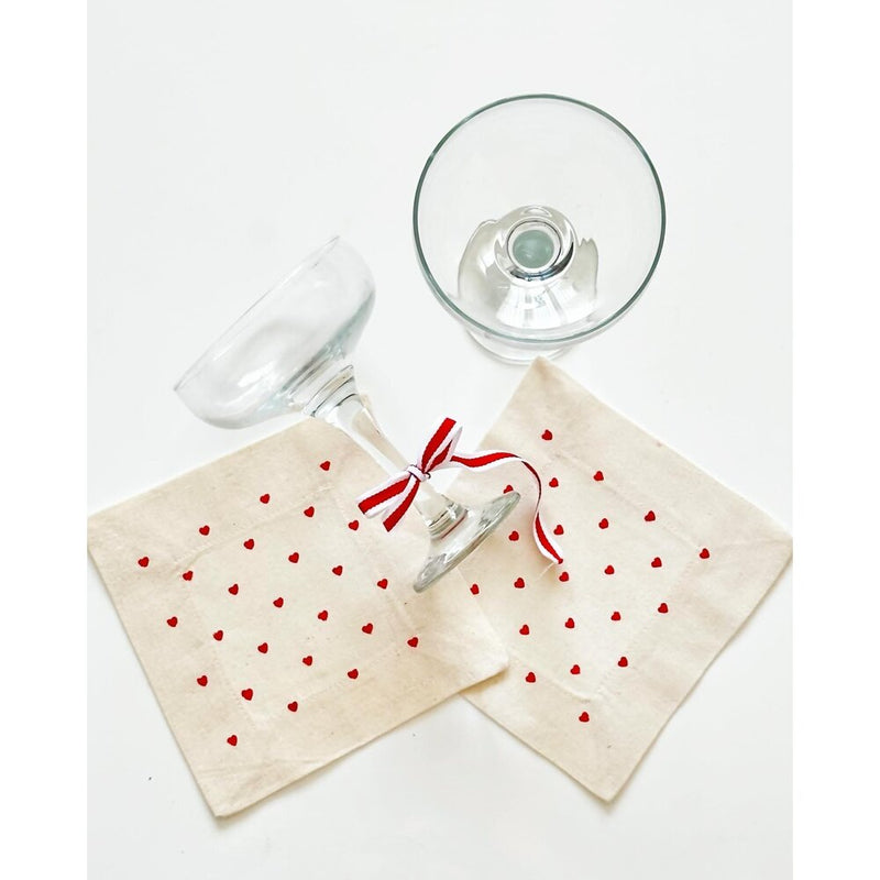 Little Heart Cocktail Napkin