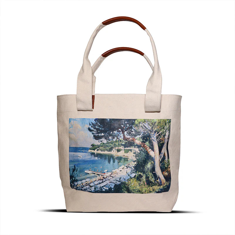 Le Soleil Printed Tote Bag