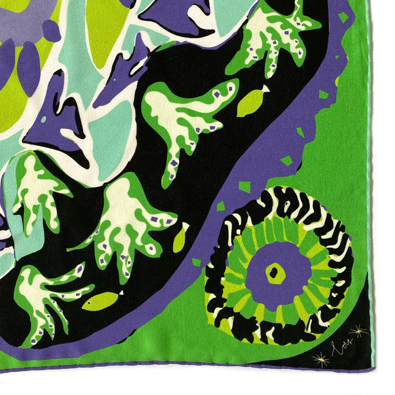 Moss Silk Scarf