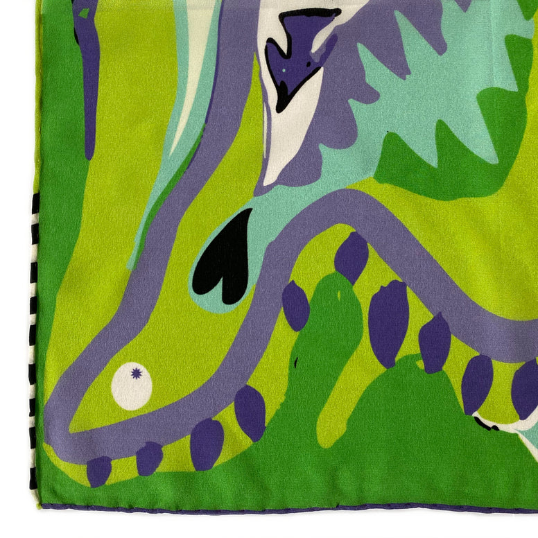 Moss Silk Scarf