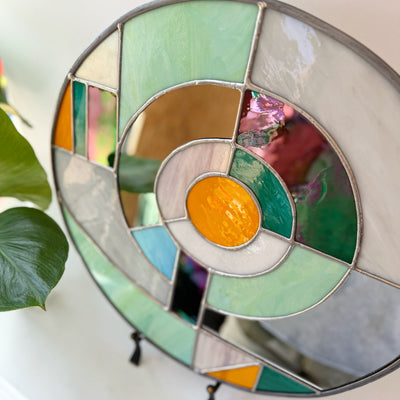 Golden Ratio Stained Glass Mirror