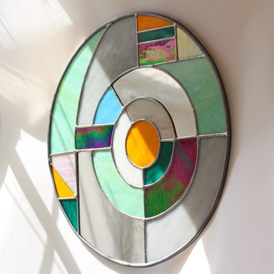 Golden Ratio Stained Glass Mirror