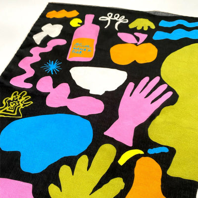 Olives And Wine Siyah Bandana