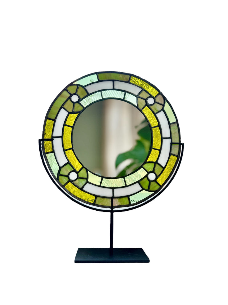Aurora Stained Glass Mirror
