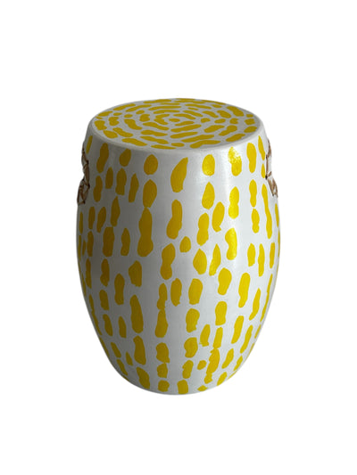 Wicker Details Yellow Coffee Table