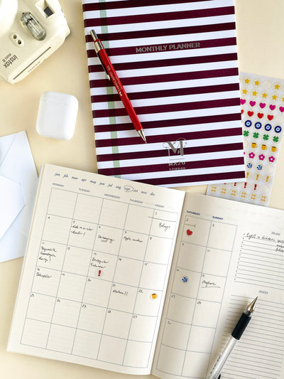 Ondas Ruby Monthly Planner