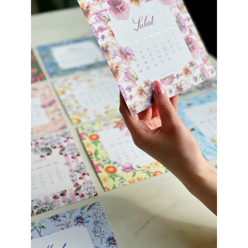 2025 Watercolor Pattern Calendar